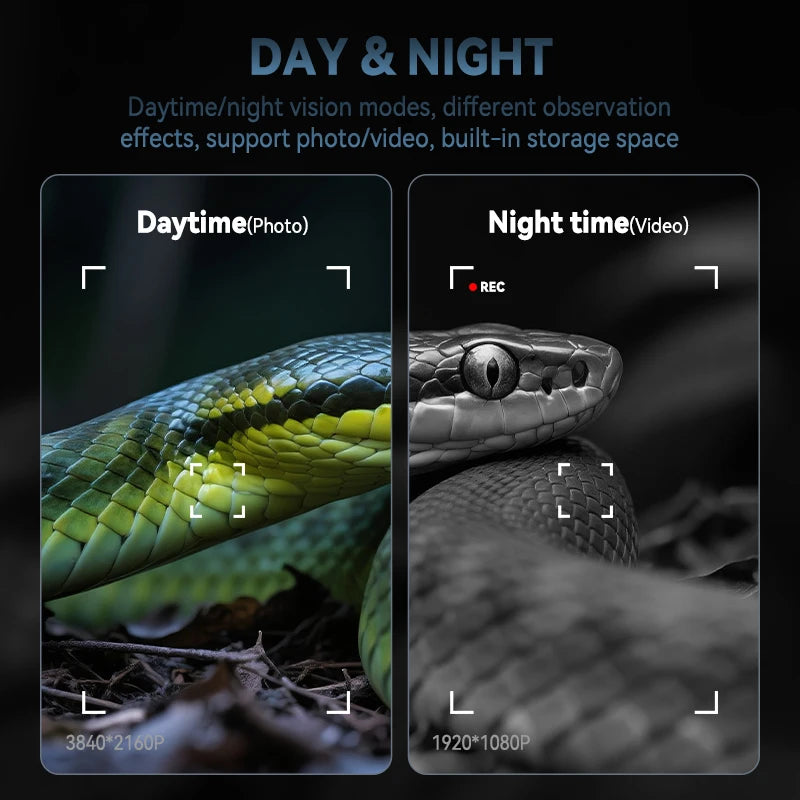 4.0'' Screen 4K Night Vision Binoculars 10X Digital Zoom With Tactical Light 5000mAh Infrared Night Vision Goggles for Camping