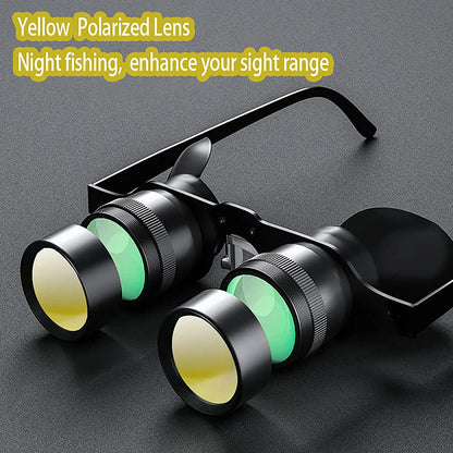 Fishing Binoculars for outdoor bird watching, fishing, sports, theater professional hands-free glasses HD portable telescope