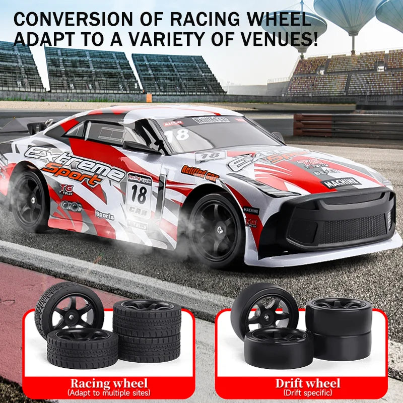 2025 New Remote Control Car Drift Racing 1:16 Off-Road Vehicle 2.4GHz Radio High-Speed Drive Racing LED Light Climbing Kids Toys