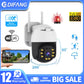 Security Camera System WiFi Camera Wireless Outdoor Full Color Night Vision Video Surveilliance with Smoke Alarm Detection