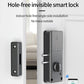 Smart Electric Motor Lock With Tuya App Keyless Entry Door Lock Concealed Invisible Installation IC Card Lock for Wooden Door