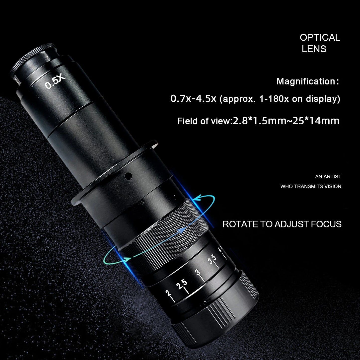 4K ULTRA Electronic Digital  Microscope  48MP USB HDMI Soldering Camera 130X 150X 180X C-Mount Zoom Lens For PCB Repair Tools