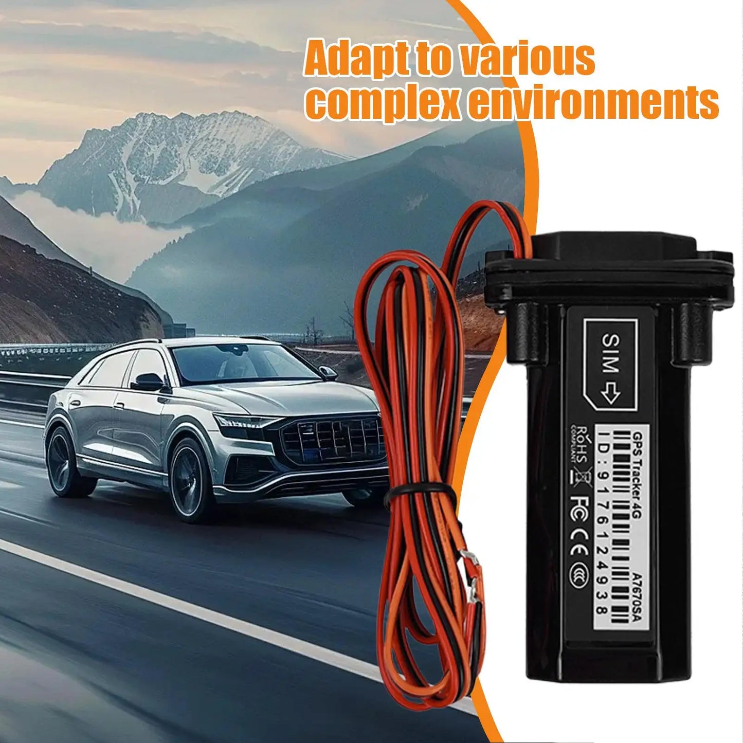 Car Tracker Waterproof Car Tracking Device High-Accuracy Locator For Vehicle Taxi Truck Trailer Theft Prevention