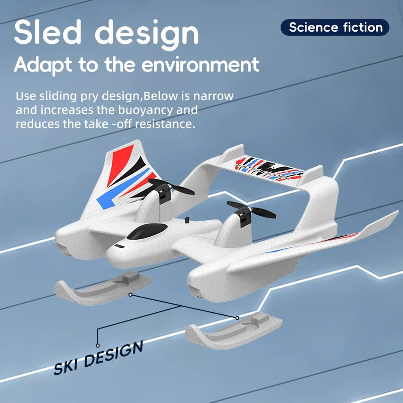 RC Plane, simulation RC fixed-wing glider, 2 channels RC combat aircraft, 2.4G control easy to fly for beginners&adults&boys