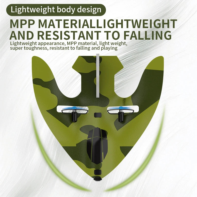 RC Plane 2.4G Remote Control Airplane Flying Model Glider With LED Lights Aircraft Foam Planes RC Toys For Children Gifts