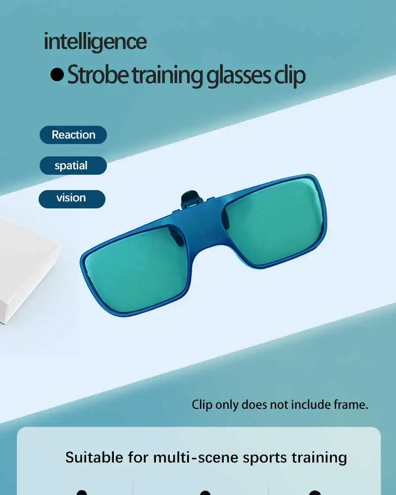 Vision reaction Glasses for Myopia Person, Clip storbe Glasses, Head up Training, Vision reaction