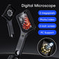 500X Digital Microscope 3-inch IPS Handheld Microscope Magnifier 2 Megapixel Magnifying Glass with 8Leds for Electronics Repair