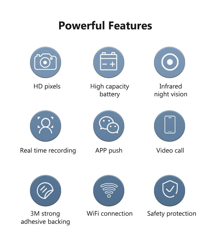 WIFI Video Doorbell HD Camera Night Vision Wireless Smart Home Security Door Bell Two Way Intercom Voice Change For Home