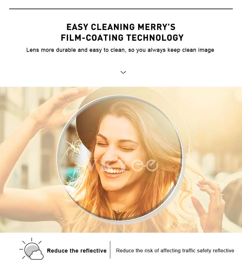 VKYEE  Polarised 1.56 1.61 1.67 1.74 Grey Brown Pink Purple Blue Series Degree Myopia Long Vision Lenses