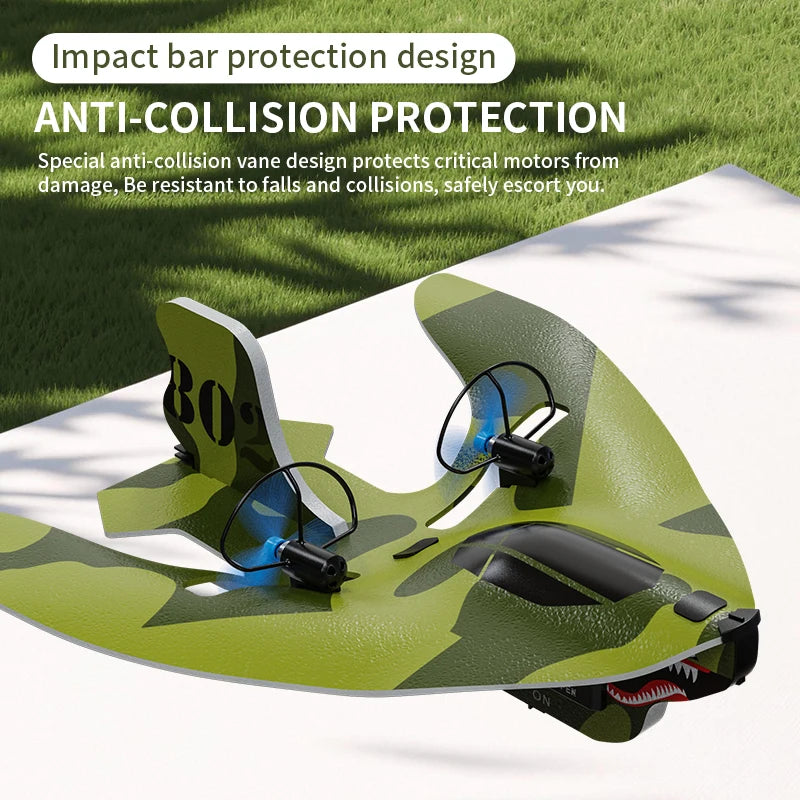 RC Plane 2.4G Remote Control Airplane Flying Model Glider With LED Lights Aircraft Foam Planes RC Toys For Children Gifts