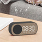 Alarm Clock Bluetooth Speaker, Digital Alarm Clock Radio with LED Mirror Display, Loud Alarm Clock for Heavy Sleepers