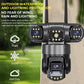 Security WiFi IP Camera Outdoor 12MP 6K Triple Lens Security Video Monitor Night Vision Wireless Cameras Motion Detection Alert