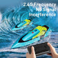 2.4G Remote Control Boat Dual Motor 10km/h High Speed Radio Remote Controlled Speedboat Mini RC Boat Summer Water Toy Pool Toys