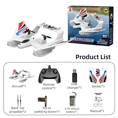 RC Plane, simulation RC fixed-wing glider, 2 channels RC combat aircraft, 2.4G control easy to fly for beginners&adults&boys