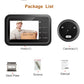 2.4 inch Video Peephole Doorbell Camera Video-eye Auto Record Electronic Ring Night View Digital Door Viewer Entry Home Security