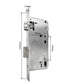 Smart fingerprint lock body special mortise smart lock 5050 125mm-240mm 2585-7085mm 5572 6072 300*6085 lock body