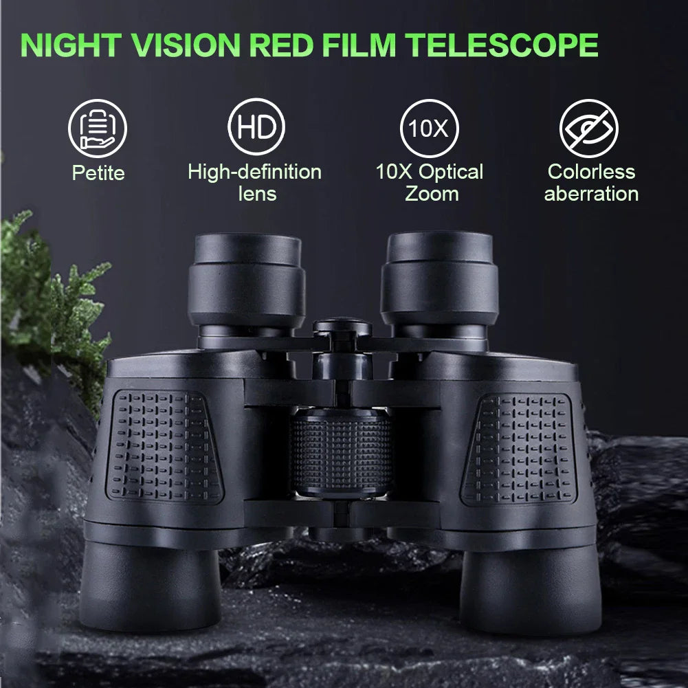 Binoculars 80X80 Long Range 15000m HD High Power Telescope Optical Glass Lens Low Light Waterproof For Hunting Camping Sports