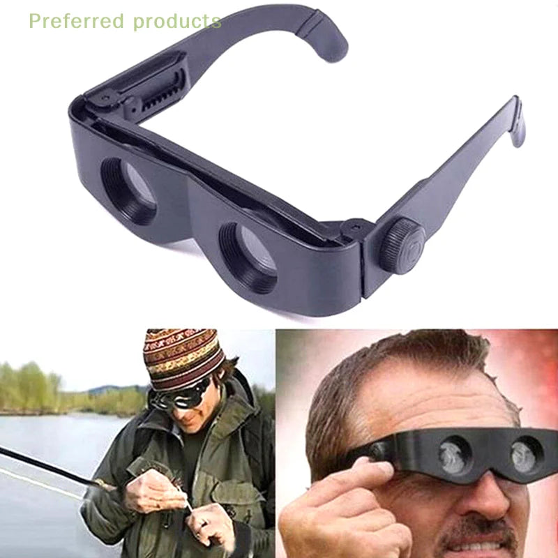 High Definition Fishing Binoculars Telescope, Wearable Hands-Free Glasses, Adjustable Focus Lens