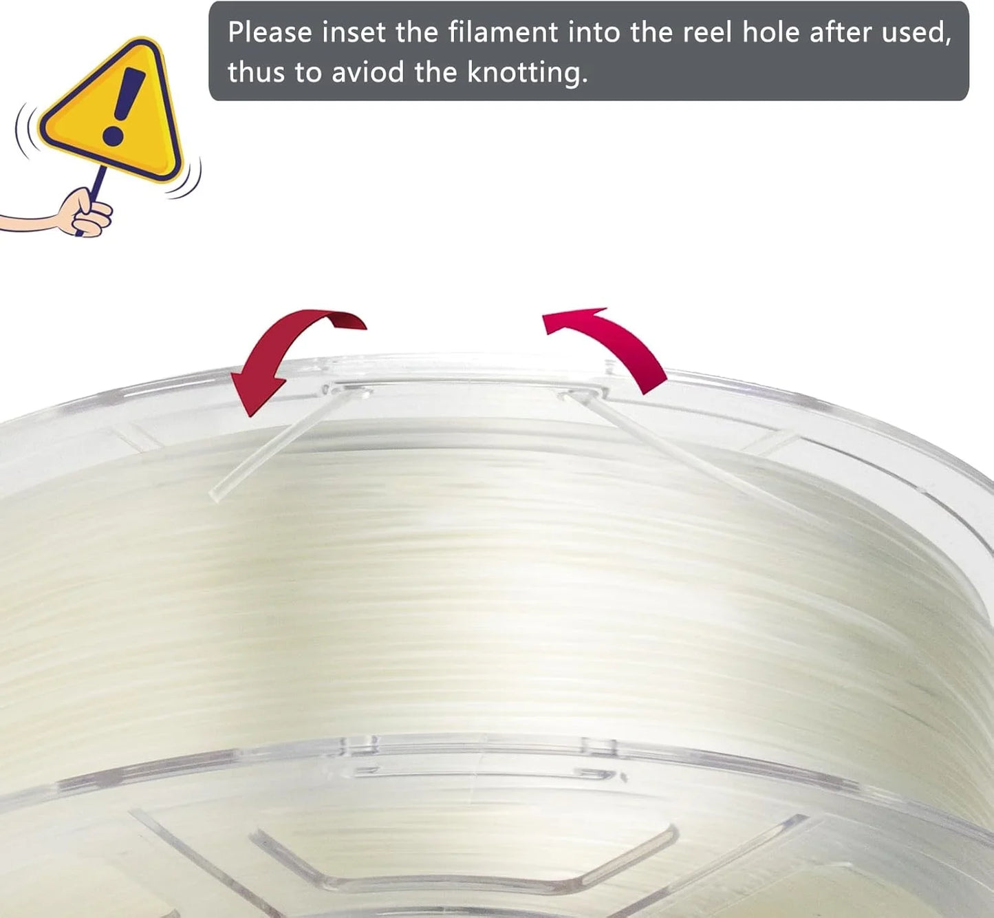 Clear PETG 3D Printer Filament 1.75mm Fast Print Speed High Accuracy ±0.02mm 1kg Transparent Direct Drive Compatible