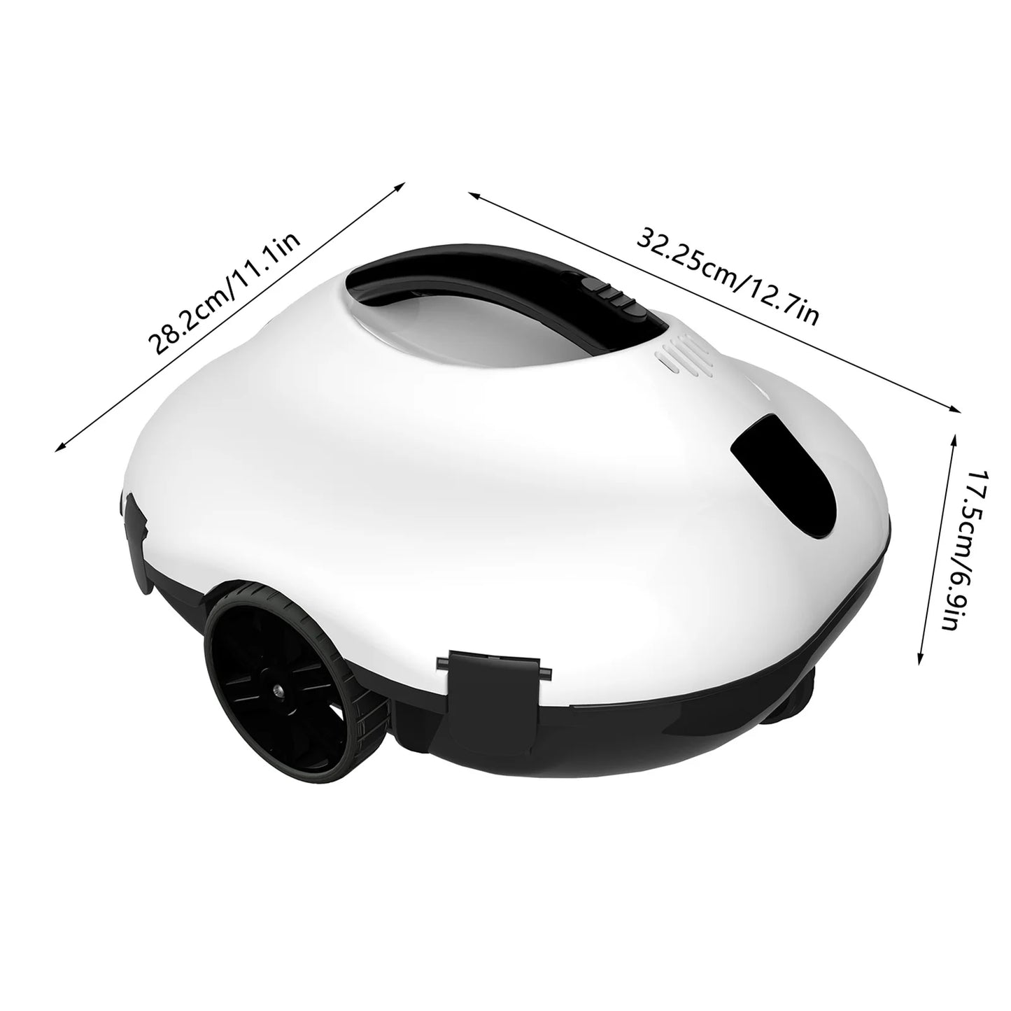 Full Automatic Robotic Pool Cleaner 80㎡ Working Area Self-Parking Pool Vacuum Cleaner Robot Portable Cordless Pool Cleaner