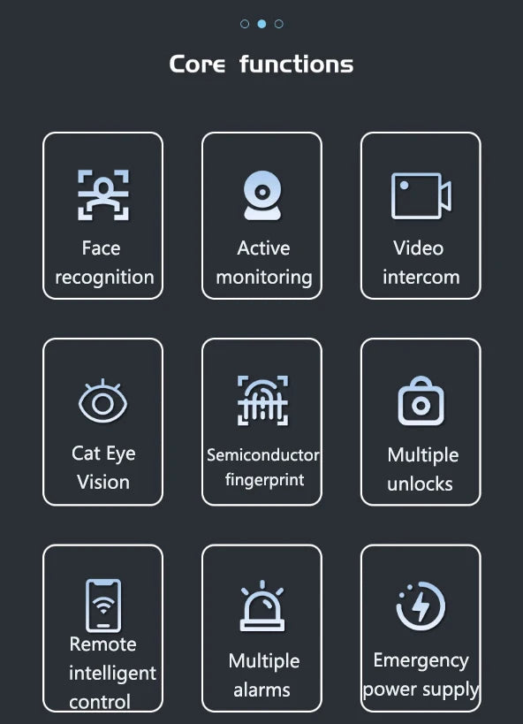 Tuya App Smart Lock Household Anti-theft Door Fingerprint Lock With Camera Password Lock Large Door Lock