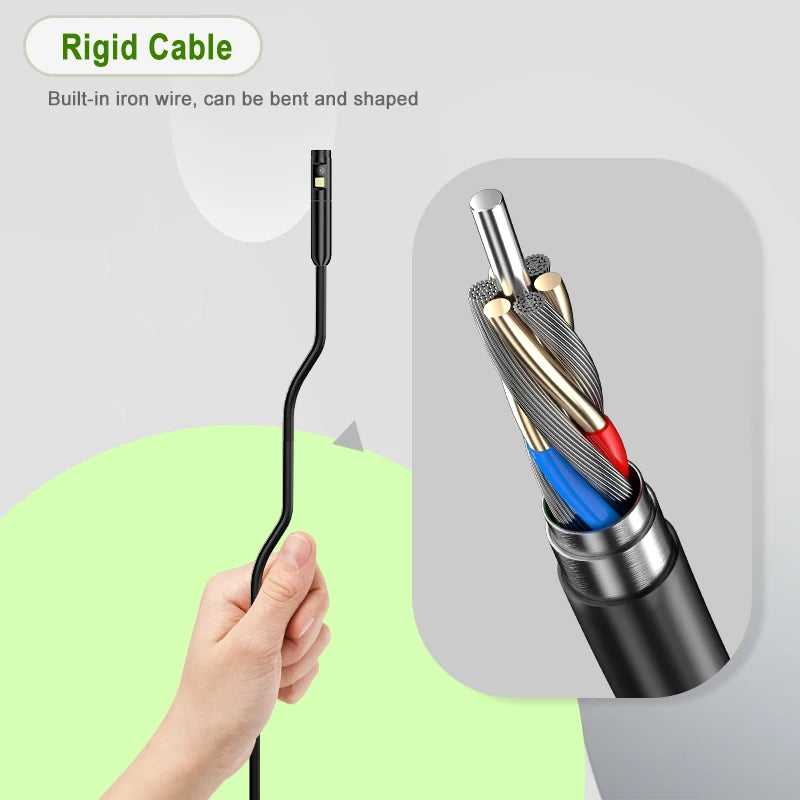 Industrial Endoscope 4.3'' IPS Screen Autofocus Camera HD1080P Single Dual Triple Lens USB Probe Car Inspection Borescope LEDs