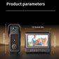 4.3’’video Doorbell 2.4G 130° Security Camera Door and Screen Intercom Door Bell IR Night Vision Wireless Doorbells Home Safety