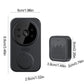 WiFi Video Doorbell Smart Home Door Bell Night Vision Wireless Visual Intercom Doorbell Two-Way Audio Visual Doorbell Monitoring