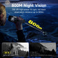 Night Vision Binoculars 4K Infrared 5W IR Rechargeable 10X Digital Zoom 800 Meters Darkness Goggles for Hunting & Surveillance