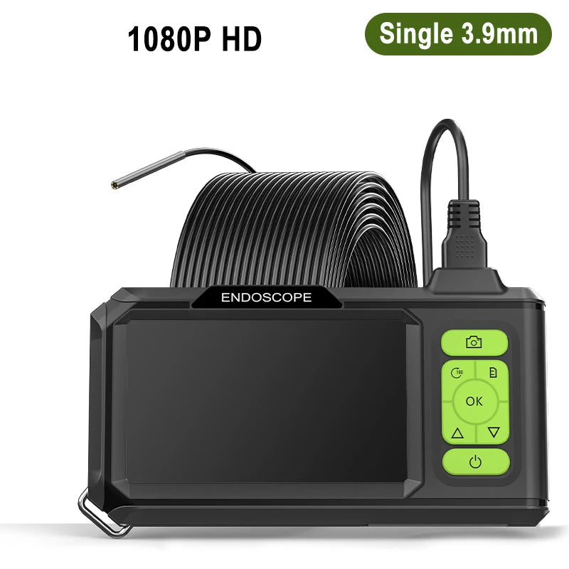 Industrial Endoscope 4.3'' IPS Screen Autofocus Camera HD1080P Single Dual Triple Lens USB Probe Car Inspection Borescope LEDs