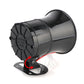 Car Warning Alarm Megaphone 120DB Loud Multi-tone Claxon Horn 6 Tone Air Horn 12V 100W Police Siren Loud Speaker Car Horn