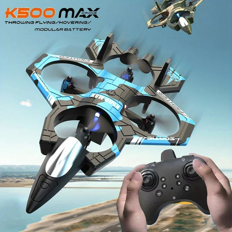 Special Effects Toy Plane New K500MAX Remote Control Fighter Four Axis Fixed Height Unmanned Aerial Vehicle Rolling and Throwing