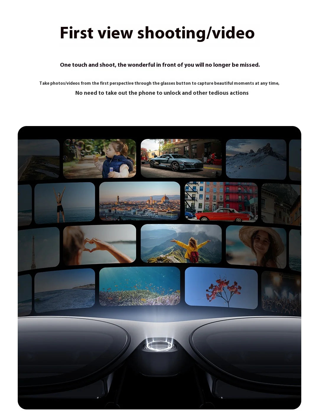 XREAL Eye 6DoF suspension mode virtual and real fusion screen recording first-person perspective shooting custom accessories