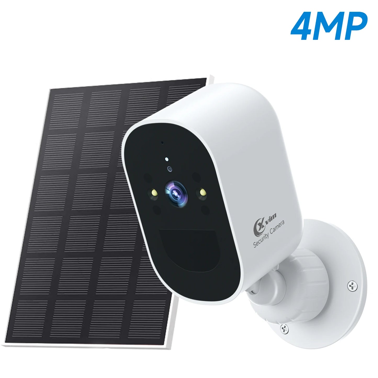 Solar Security Cameras Wireless, 1080P Battery Powered WiFi Security Camera with Spotlight Siren & Solar Panel, 2-Way Audio