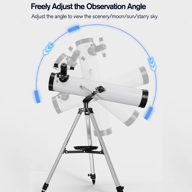 875X Professional Astronomical Telescope F70076 Monocular 114MM Large-Aperture 76700  for Stargazing Bird Watching Moon Sun Filt