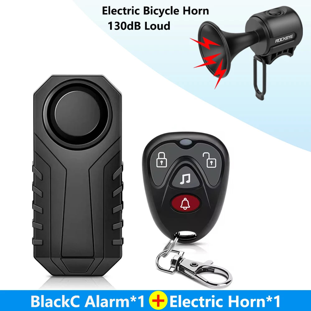 Gadpow Motorcycle Bike Wireless Remote Control Alarm Vibration Sensor 113dB Loud Waterproof Security Alarm