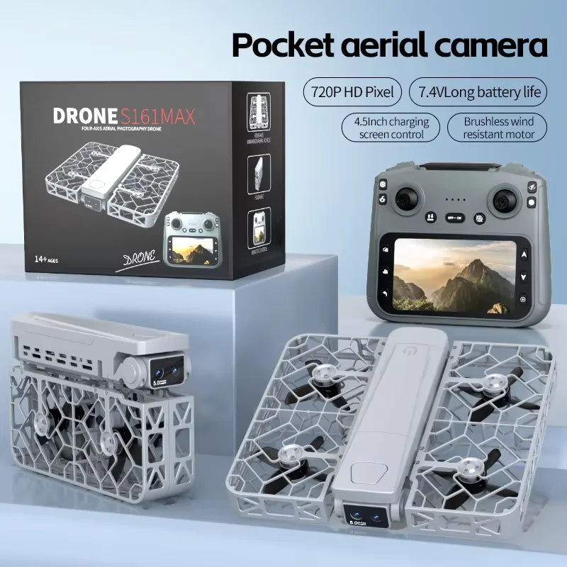 drone new S161 Four Sided Obstacle Avoidance Dual Camera Optical Flow Positioning Aerial Drone Remote-controlled Aircraft