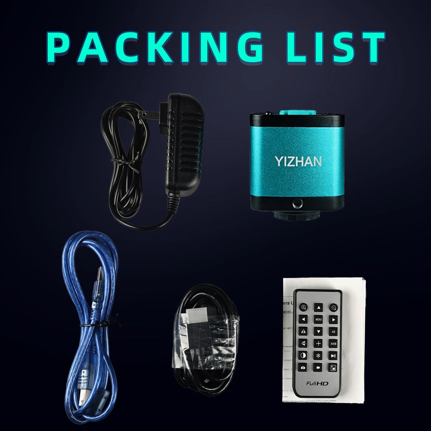 4K ULTRA Electronic Digital  Microscope  48MP USB HDMI Soldering Camera 130X 150X 180X C-Mount Zoom Lens For PCB Repair Tools