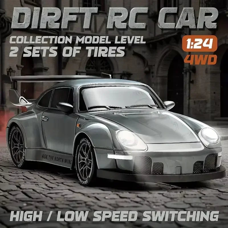 20KM/H RC Drift Car 1/24 4WD Remote Control Car High Speed Four Wheel Drive Radio Controlled Mini Racing Car Model Boy Toy Gifts