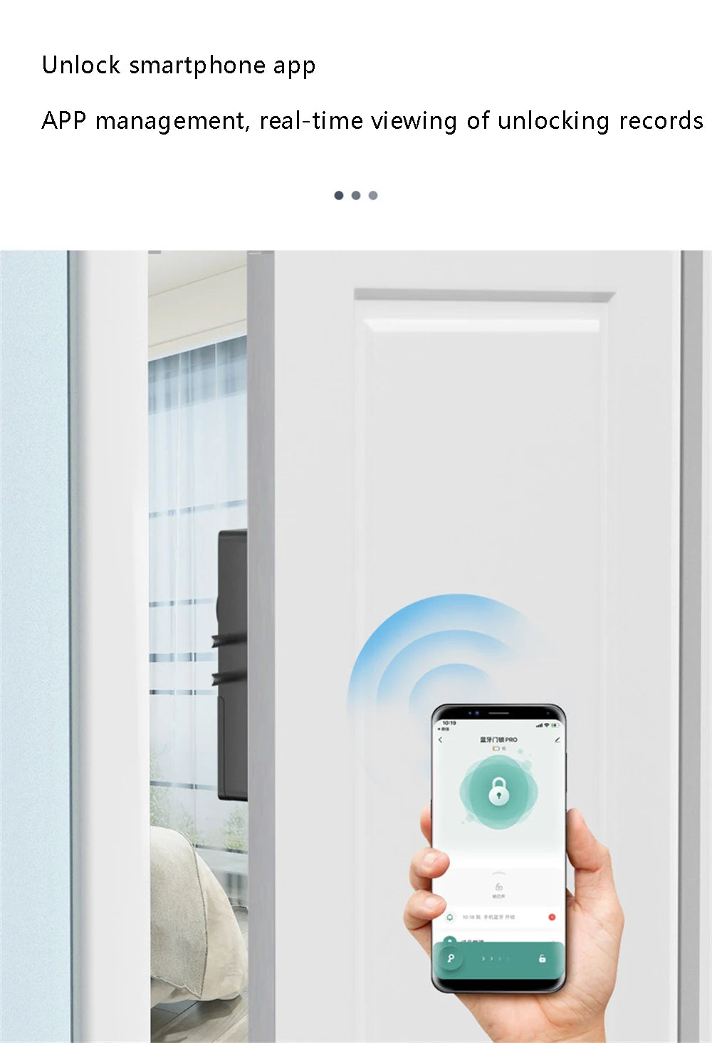 Xiaomi Smart Electric Motor Lock With Tuya App Keyless Entry Door Lock Concealed Invisible Installation IC Card Lock Wooden Door