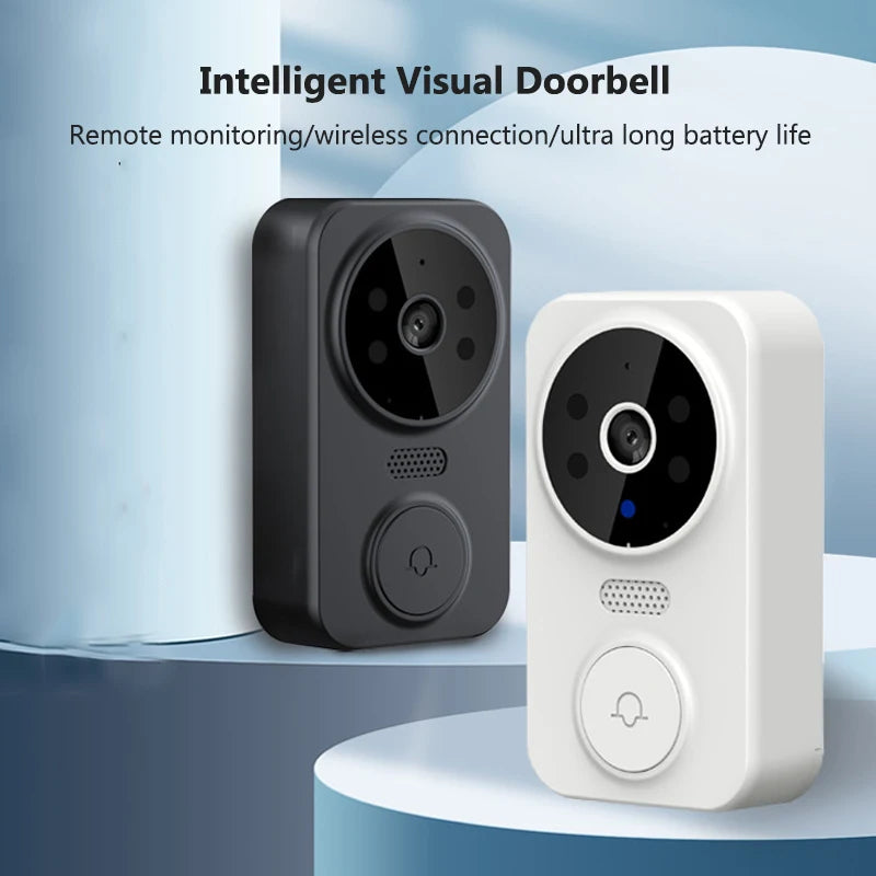 WiFi Video Doorbell Smart Home Door Bell Night Vision Wireless Visual Intercom Doorbell Two-Way Audio Visual Doorbell Monitoring