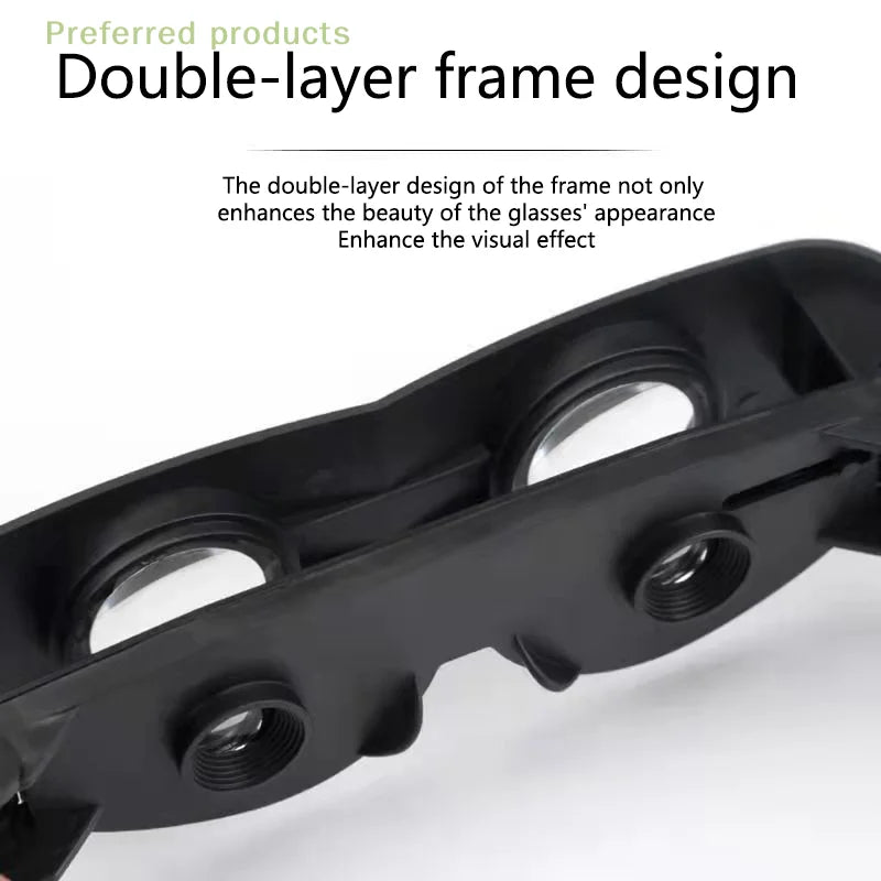 High Definition Fishing Binoculars Telescope, Wearable Hands-Free Glasses, Adjustable Focus Lens