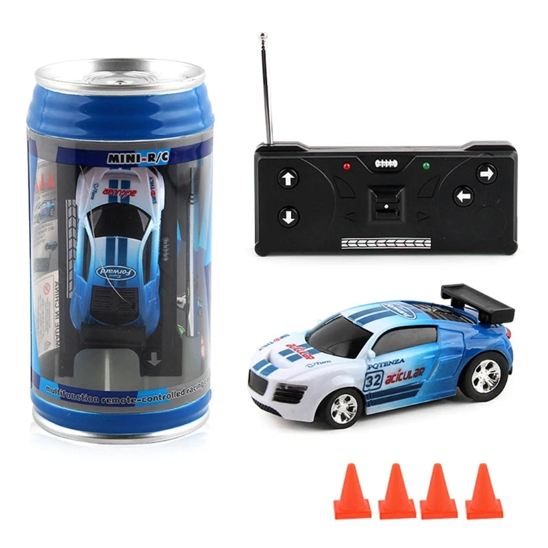 2023 Remote Control Car 20KM/H Coke Can Mini RC Car Radio Remote Control Micro Racing Car 4WD Cars RC Models Toys for Kids Gifts