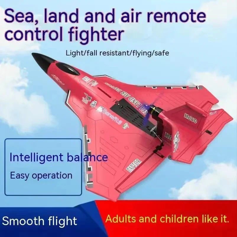Sea Land And Air 3 in 1 Large RC Glider Plane  Raptor Waterproof Brushless Power Drop Resistant Remote Control Aircraft boy toy