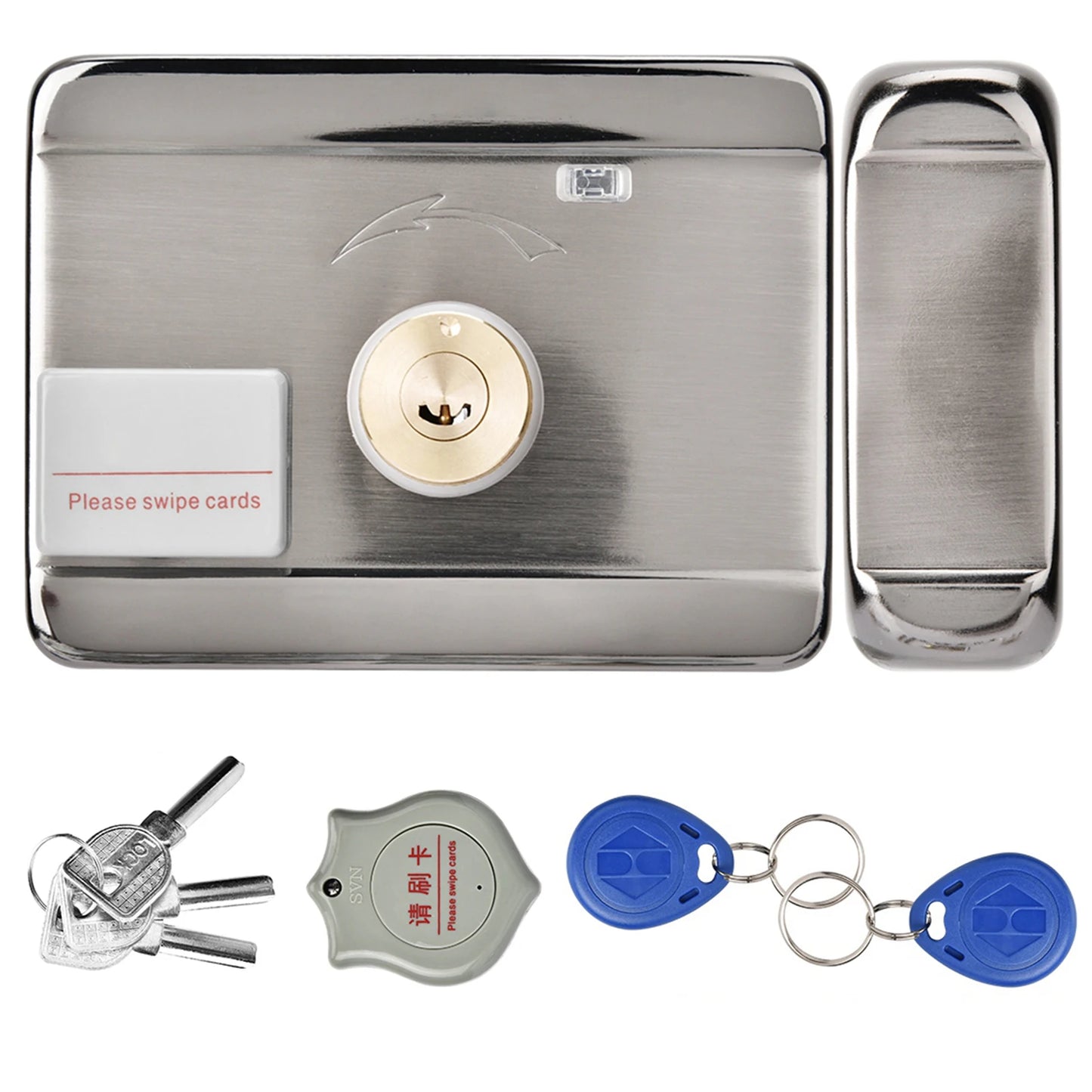 12V Door Lock Door Lock Electronic Access Intelligent System ID Double Head 12V Door Lock Smart Door Lock Intelligent Door Lock