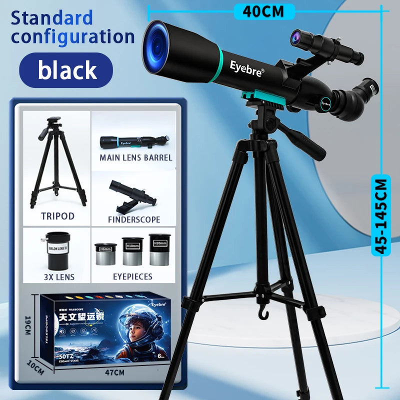 Eyebre50TZ Professional High-definition Children's Astronomical Telescope 200X To See The Moon and Stars Bird Watching Monocular