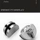 1 Set Double Open Sliding Door Lock Stainless Steel Glass Door Lock with Keys 8-12mm Safety Locks Office Glass Security Hardware