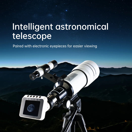 30070 Professional Astronomical Telescope  Monocular Electronic Eyepiece 70MM Large-Aperture for Stargazing Bird Watching