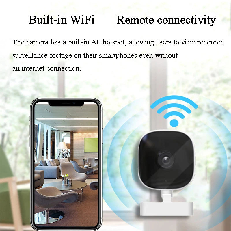 4K Security Camera Full-color Night Vision WiFi Monitor With 2-way Audio IP65 Waterproof Motion Detect Surveillance