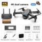 2024 New Drone With 4K Professional Camera High-Definition Dual Camera Lens Long Battery Life LED Night Flight Lights Toy Gift